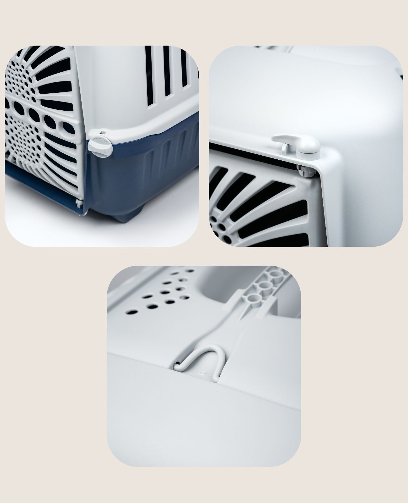 Lionto Transportboxen & Gitterboxen Lionto Transportbox aus Plastik dunkelblau M