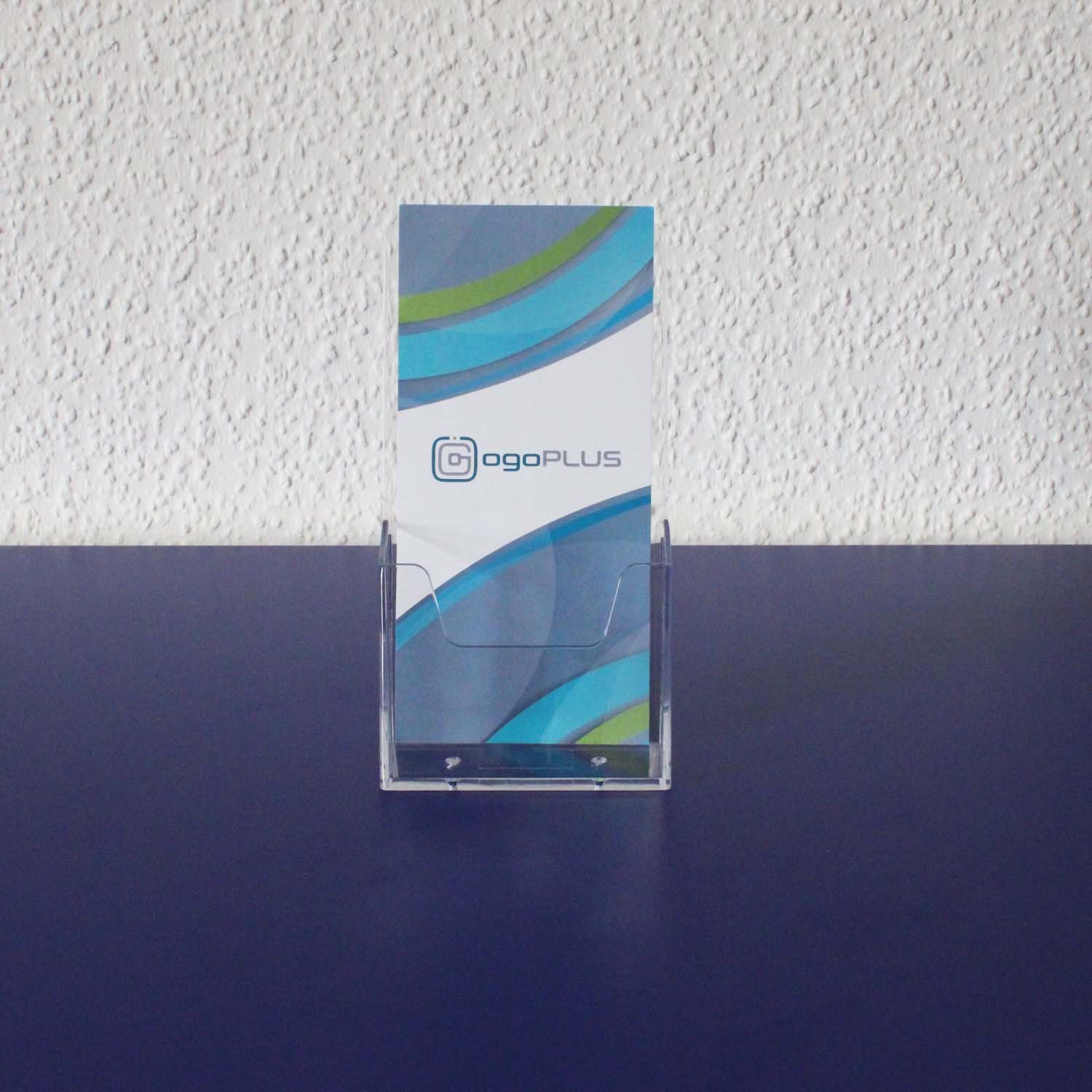 ogoPLUS Zeitungsständer Prospektständer DIN lang Hochformat Prospekthalter Flyer-Ständer