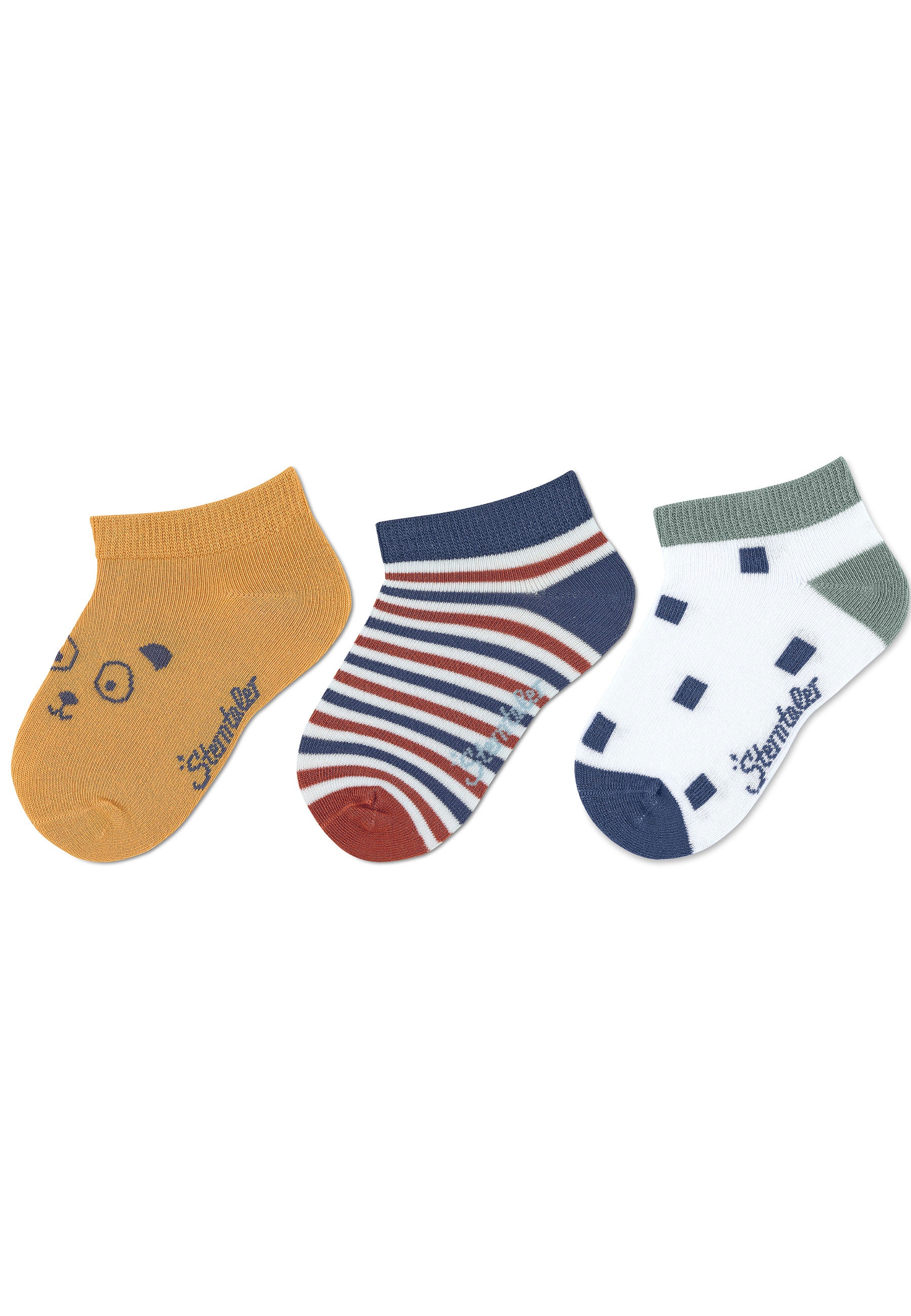 Sneaker-Socken Bär, 3er-Pack