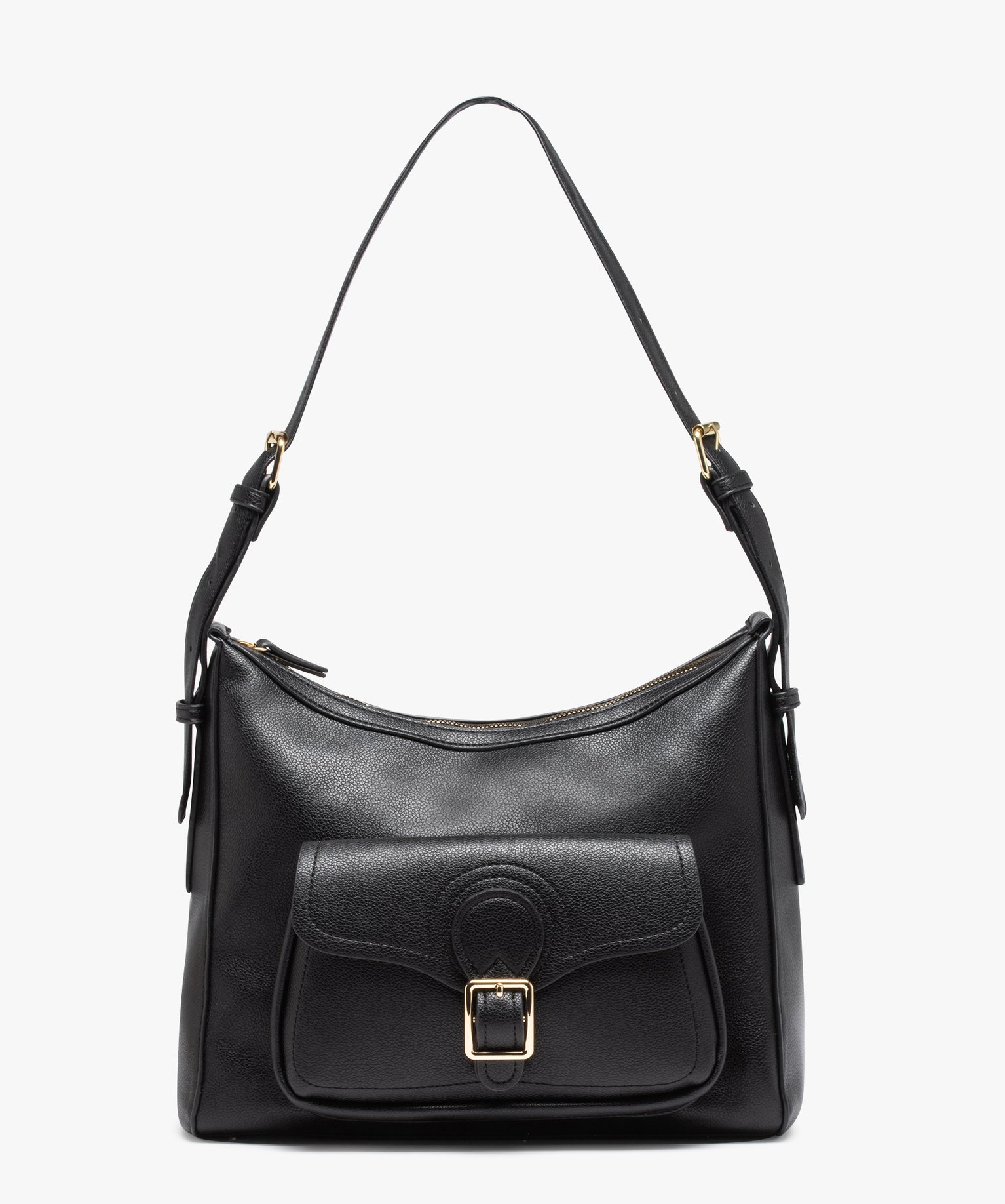 Sac bandoulière grand format femme noir | GEMO