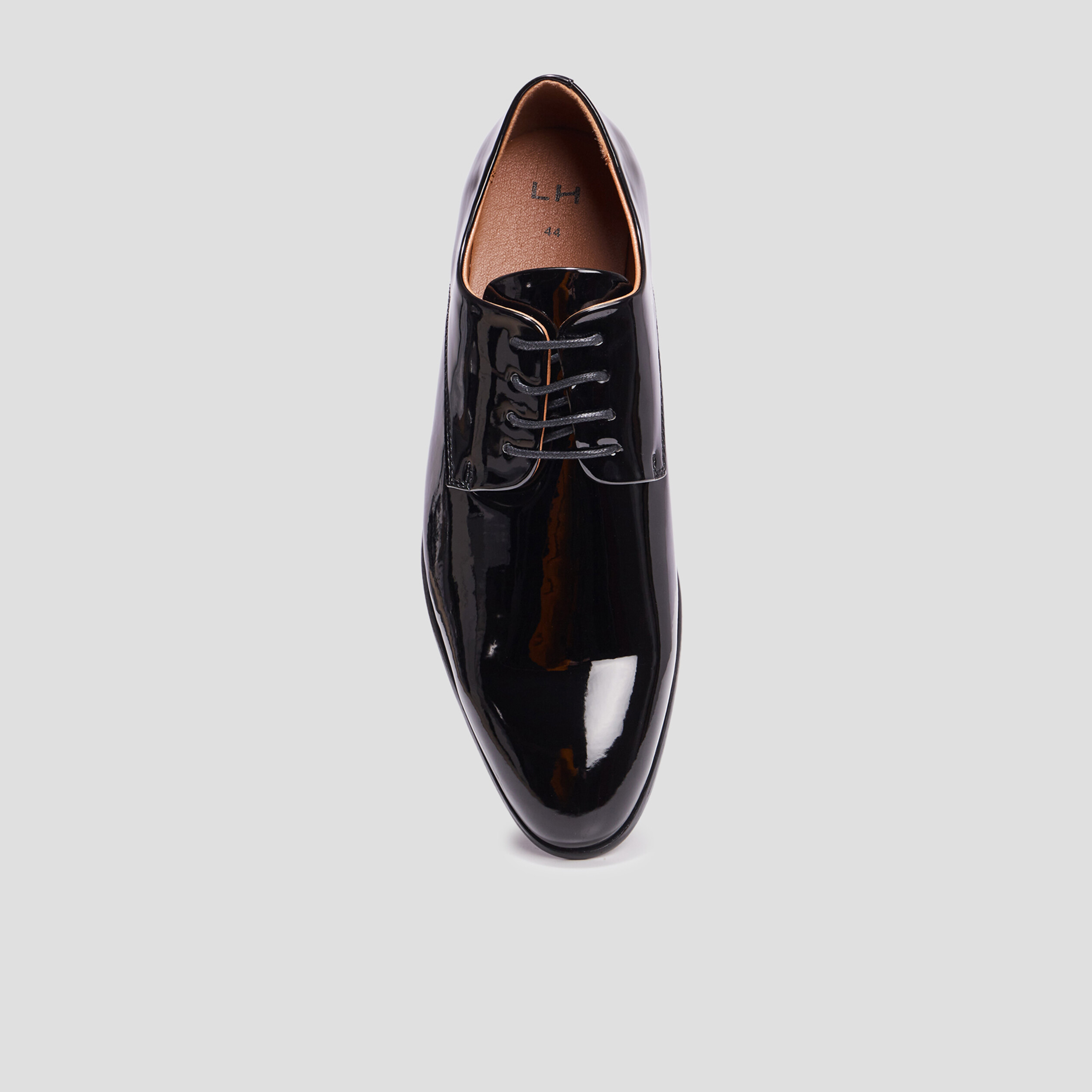Derbies vernies à lacets Delson noir homme | La Halle