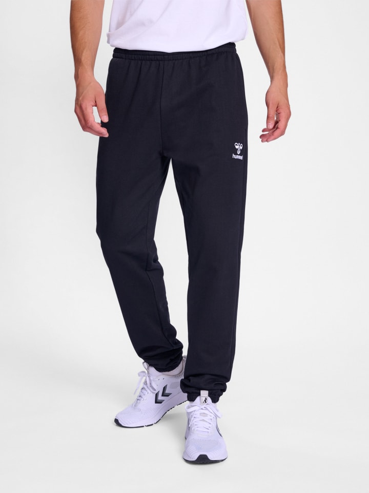 Hummel Jogginghose Regular Fit Sweatpants elastischer Bund in Schwarz-2 günstig kaufen