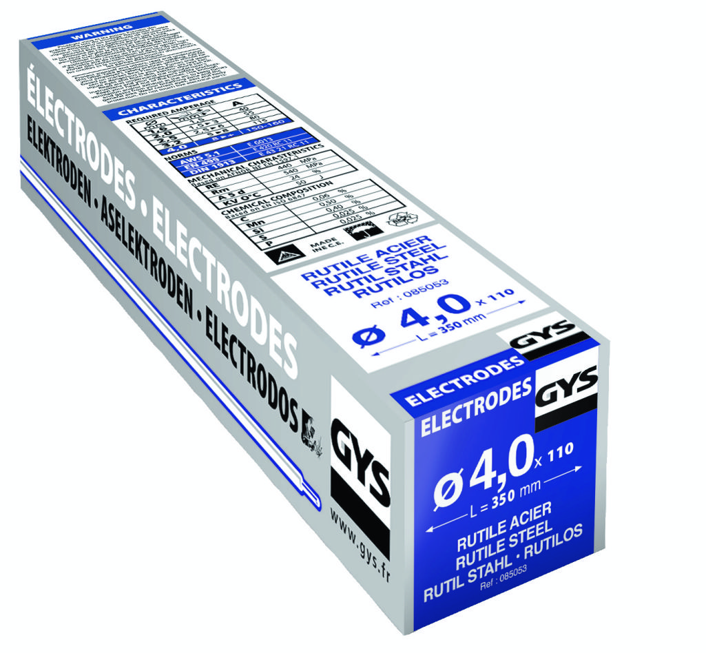 Electrozi Gys 5193085053 din oțel Ø4.0 x 350 mm 110 bucăți