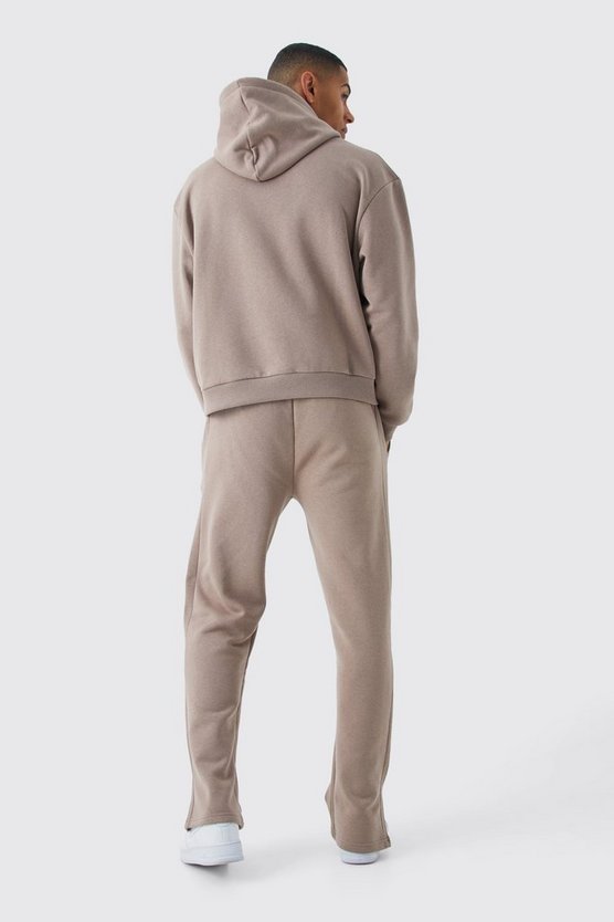 Jogginghose mit Worldwide-Print und geteiltem Saum