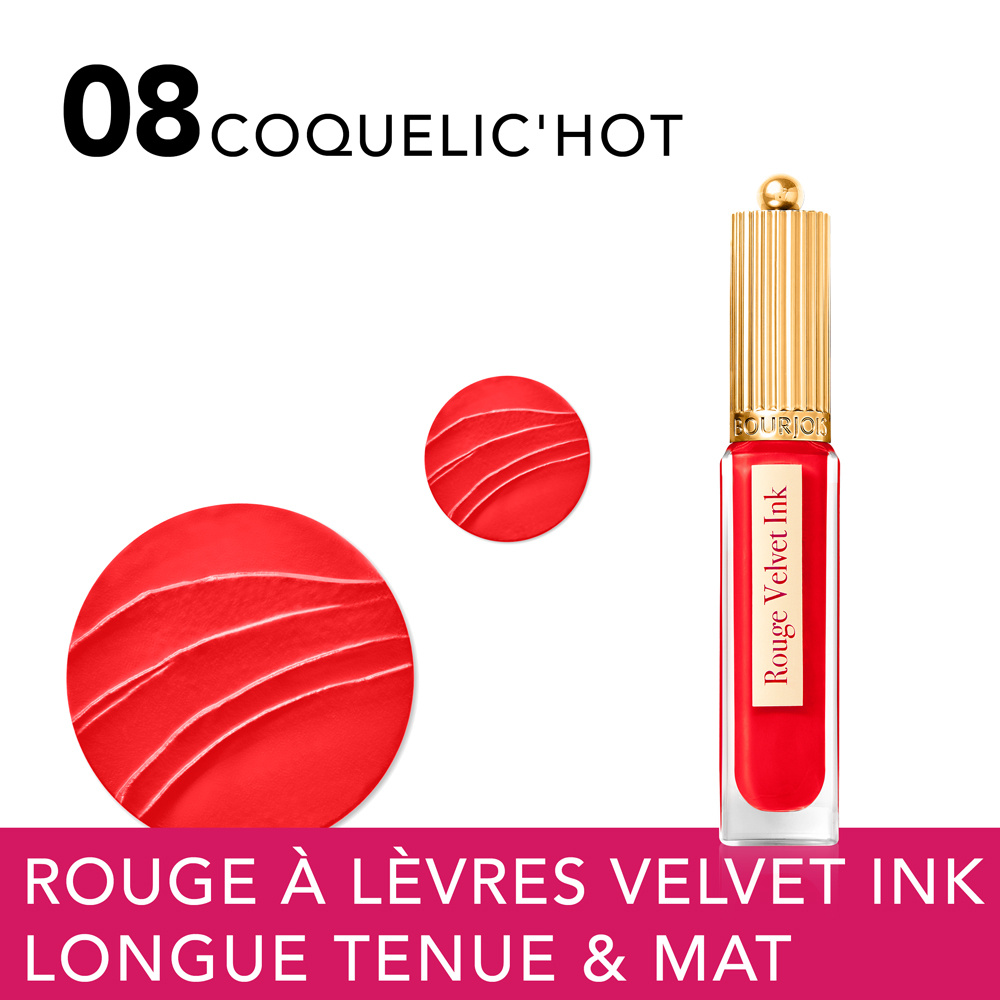 Bourjois Vernis à ongles 09, Mascara Push Up waterproof & Rouge à lèvres Velvet Ink 08 Coffrets