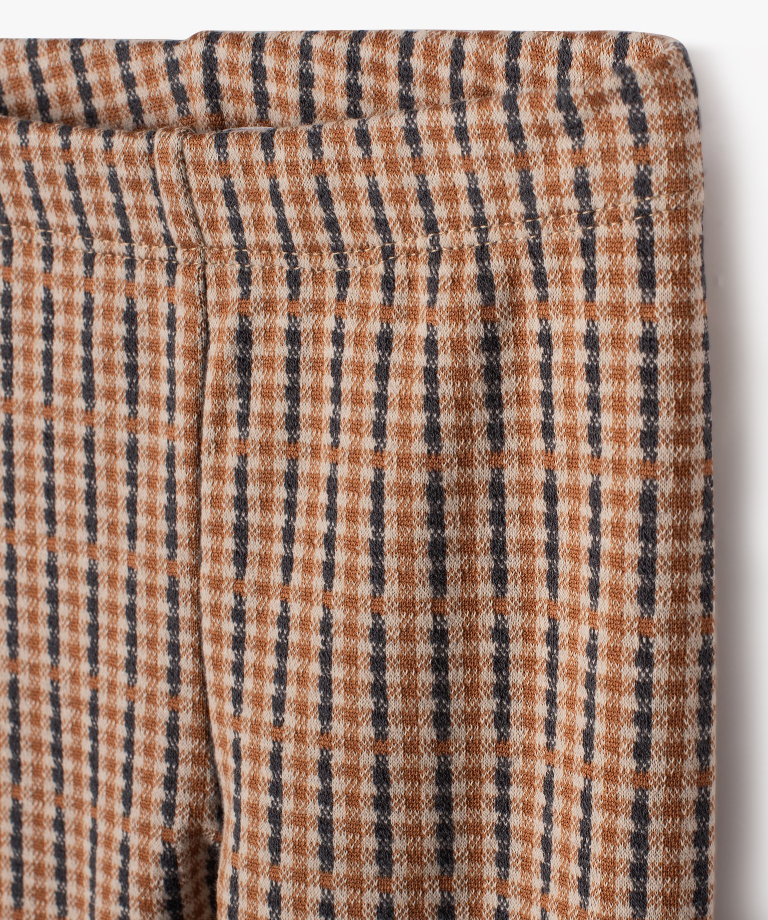 Pantalon en maille extensible à carreaux bébé fille carreaux | GEMO