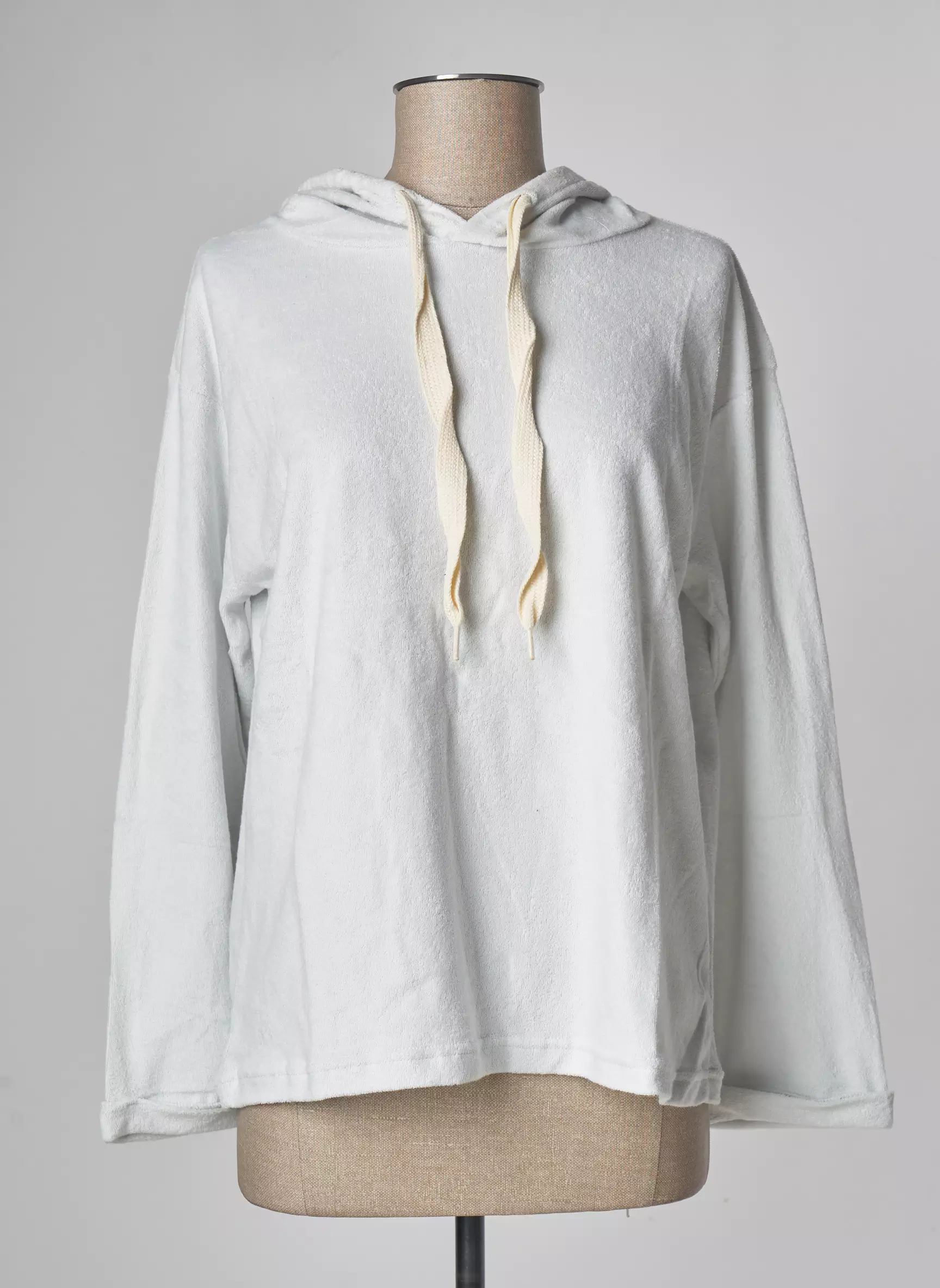 Lazy   Cosy Sweat Capuche Femme couleur gris