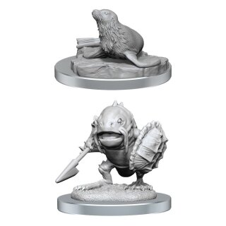 D&D Nolzur's Marvelous Miniatures: Locathah & Seal (2)