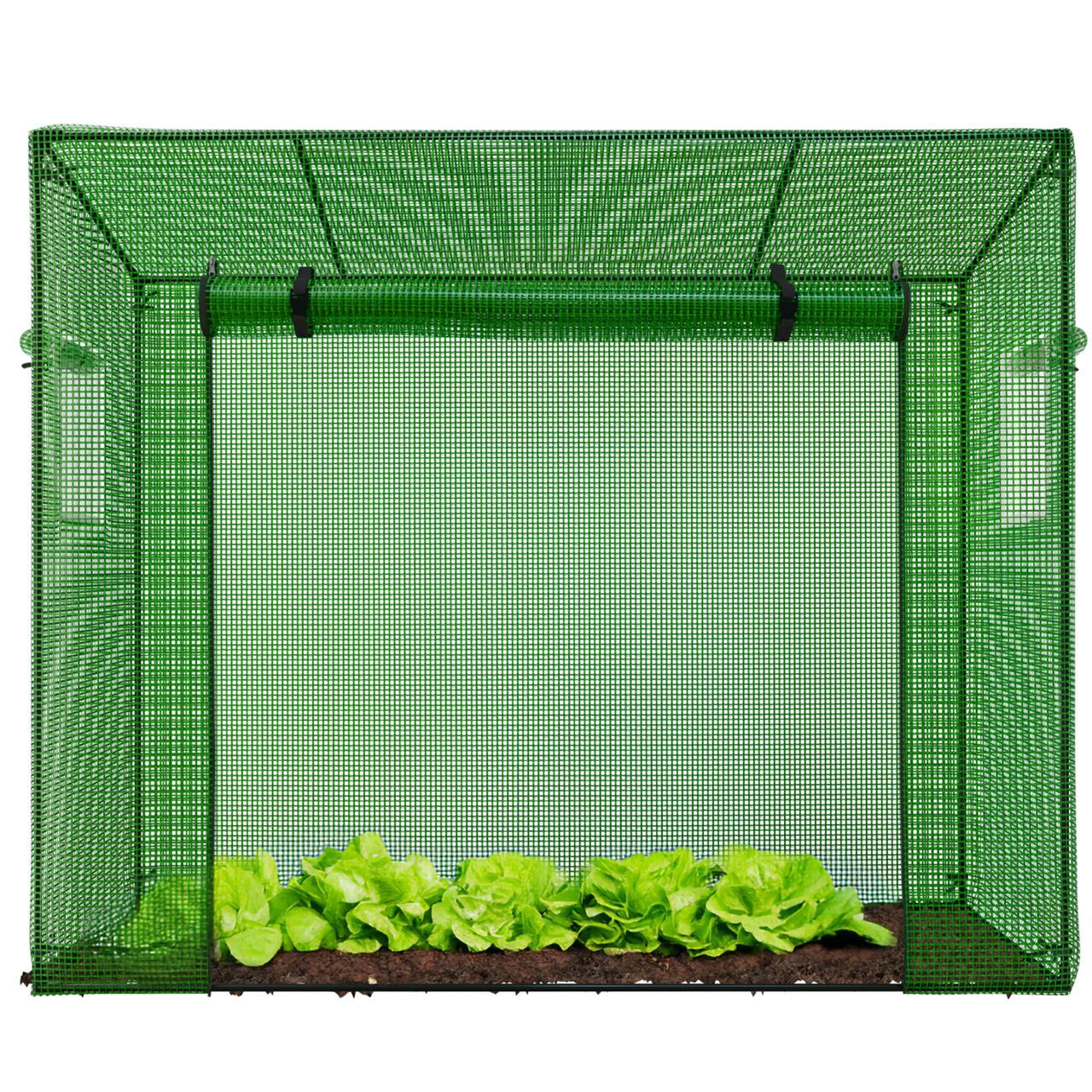 TroniTechnik GARMIO® Foliengewächshaus CUTRO, Tomatenzelt, winterfest, 2x0,77x1,69m, Frühbeet, Pflanzenhaus