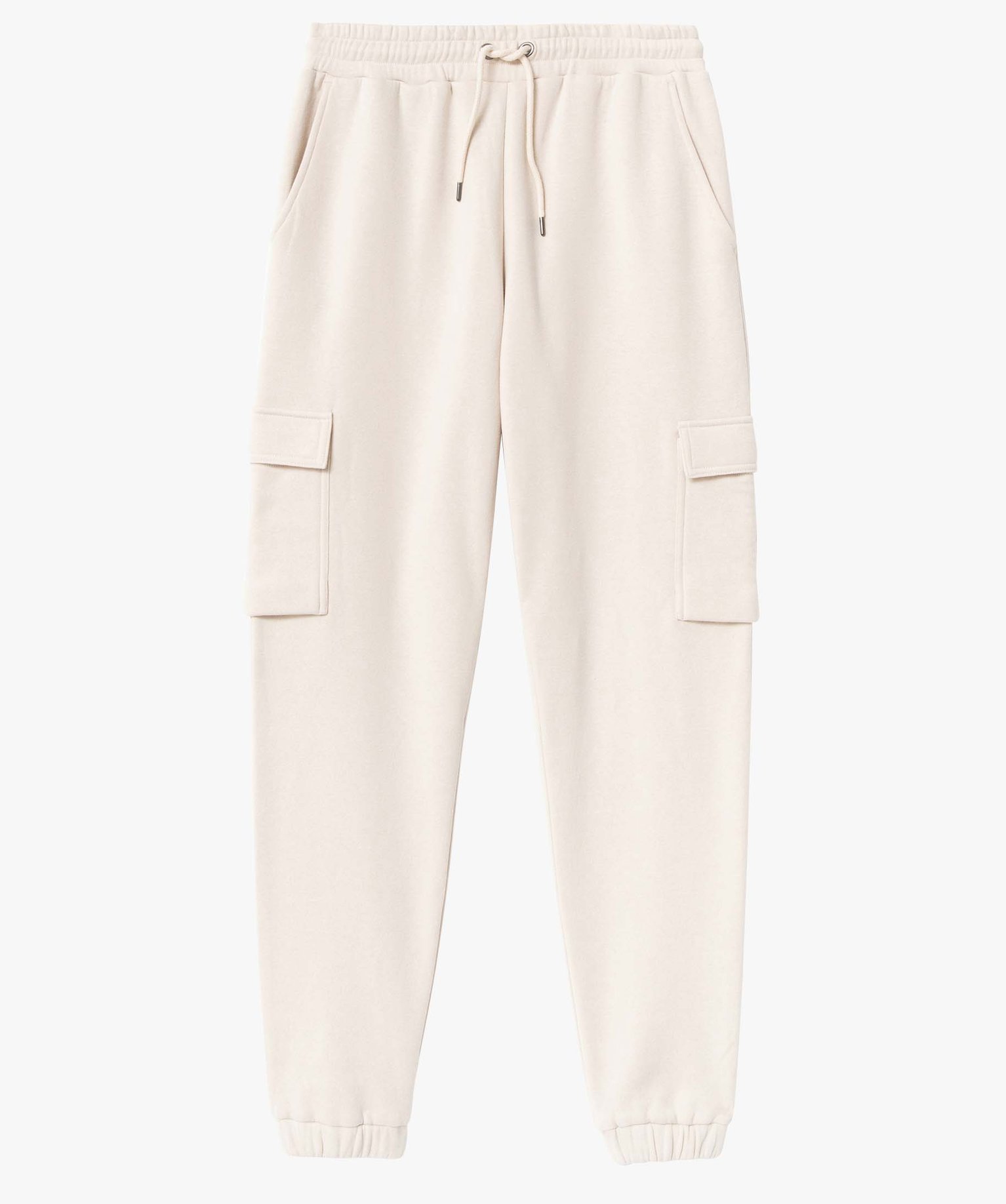 Pantalon de jogging homme molletonné ecru | GEMO