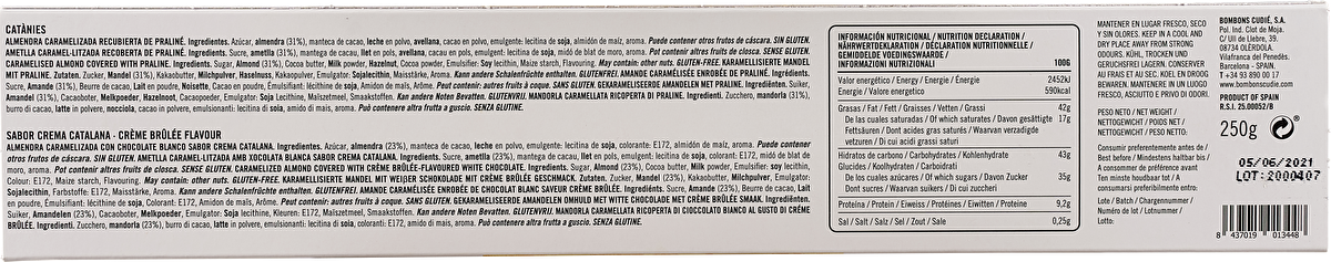 Cudié Catànies Duet Original & Crema Catalana 250g