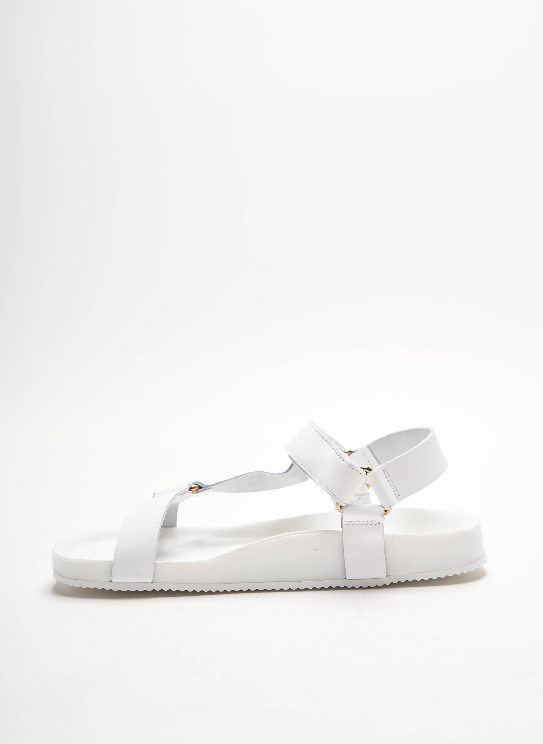 Pieces Sandales Nu Pieds Femme couleur blanc