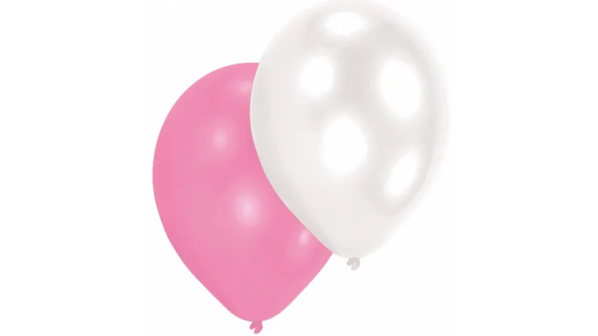 Amscan - 10 Latex Ballons Girls perlmutt