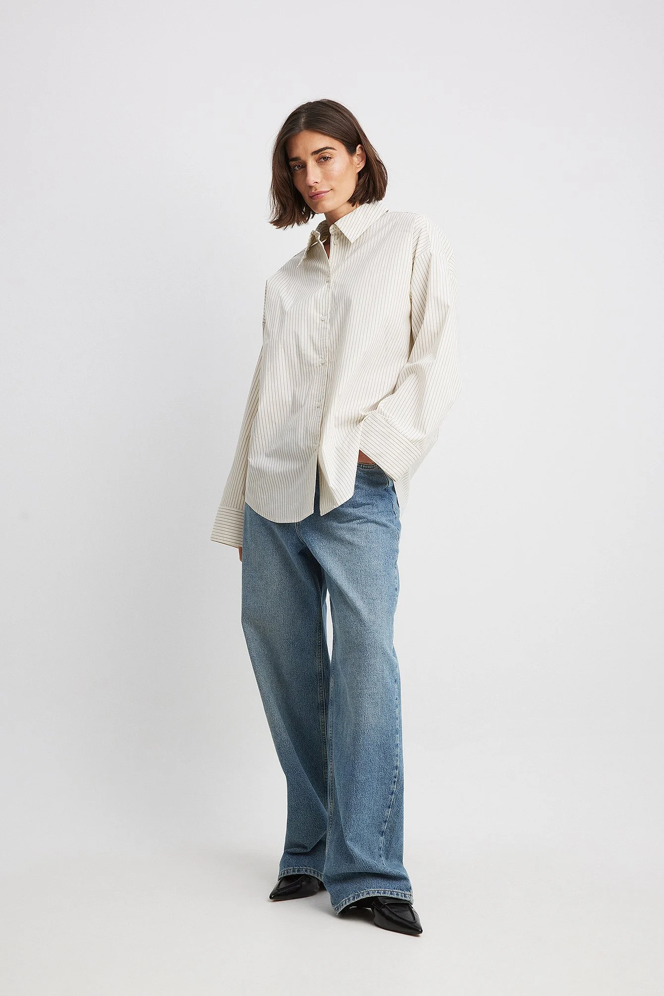 Lockere Jeans mit mittlerer Taille