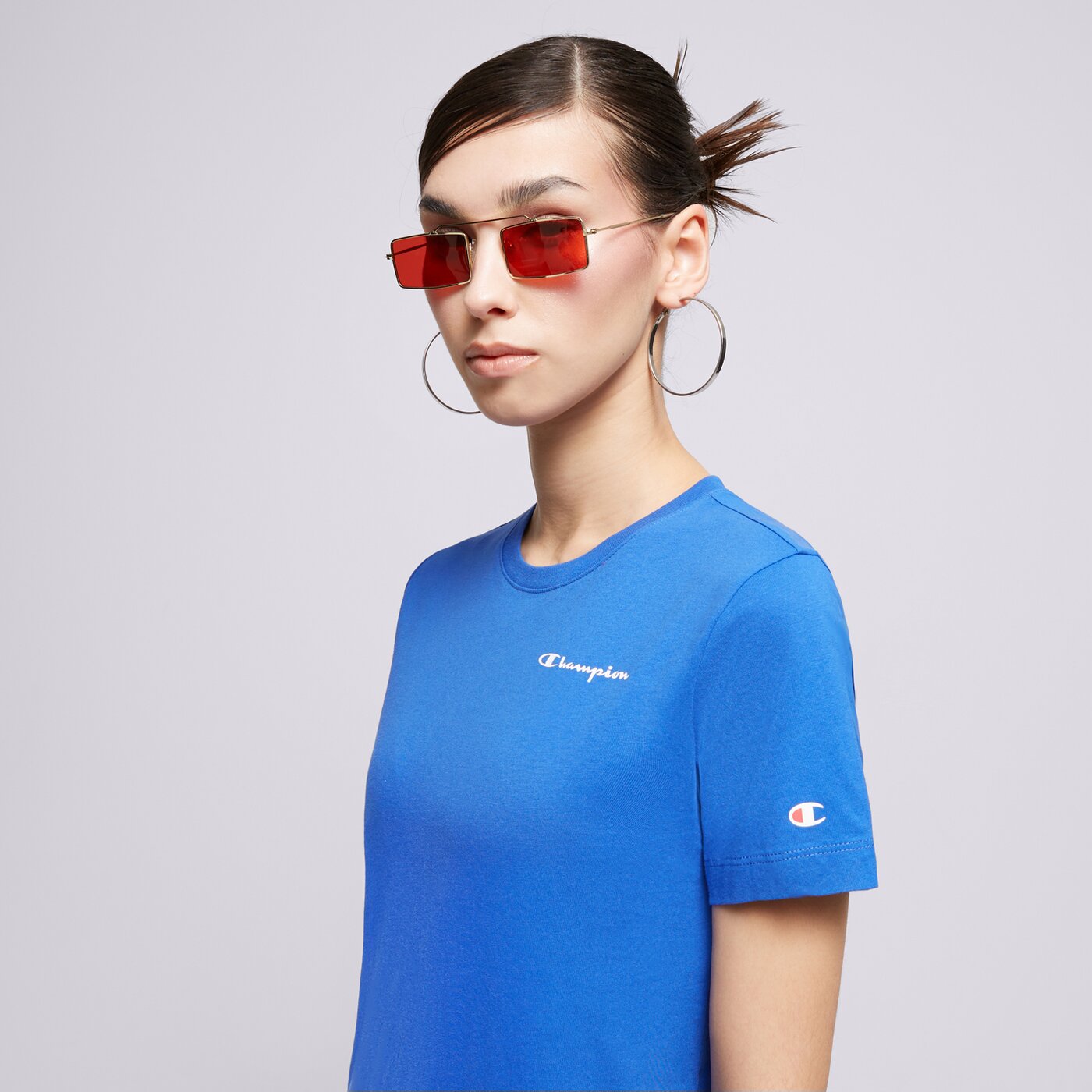 CHAMPION T-SHIRT CREWNECK T-SHIRT Blau