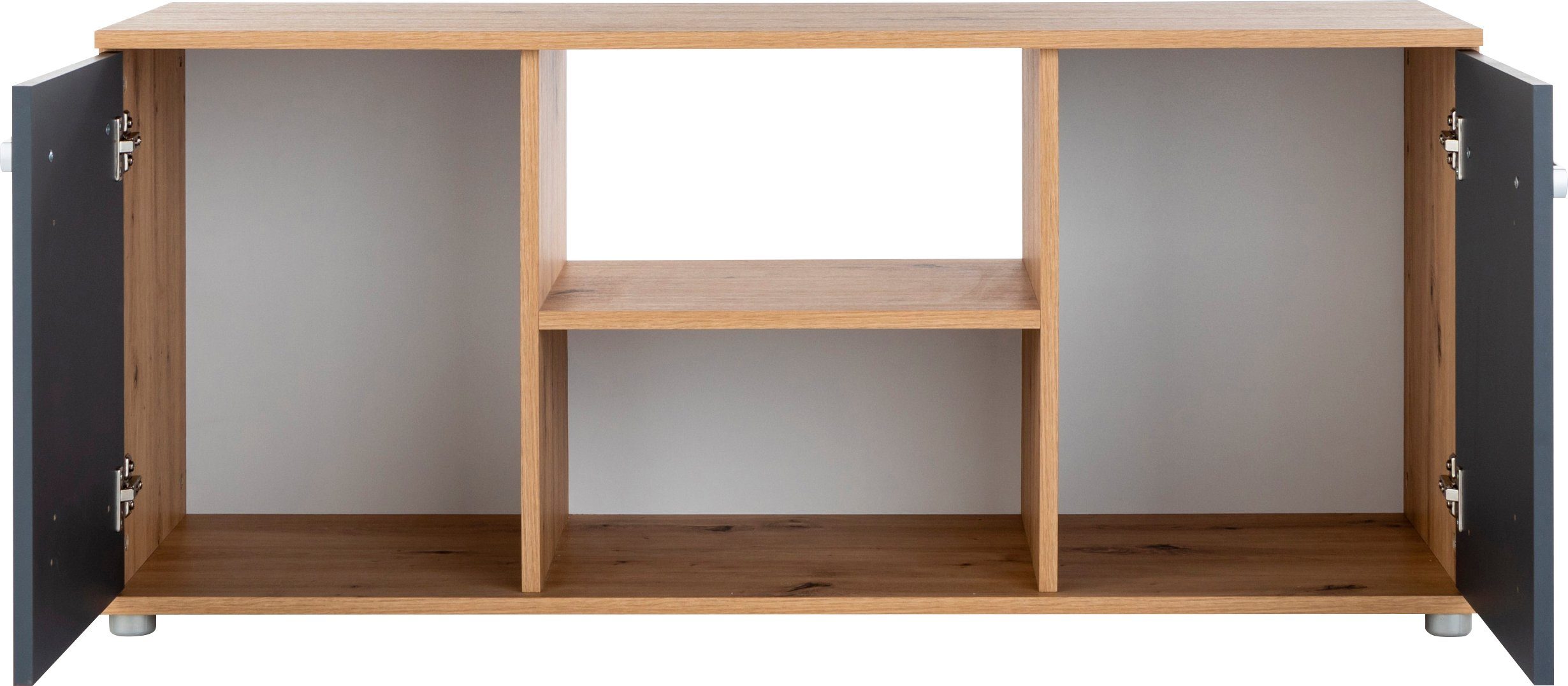 arthur berndt Jugendzimmer-Set Alessio, (Set, 6-St., Kleiderschrank, Bett mit Schubkasten, Schreibtisch, Bücherregal etc), mit Melamin-Oberfläche
