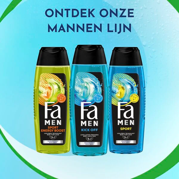 Fa Men Kick Off -suihkugeeli ja -shampoo 250ml