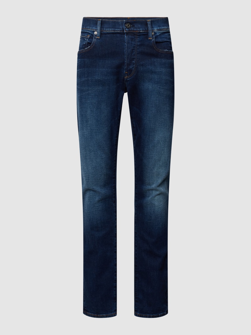Slim Fit Jeans mit Stretch-Anteil Modell '3301' in jeans