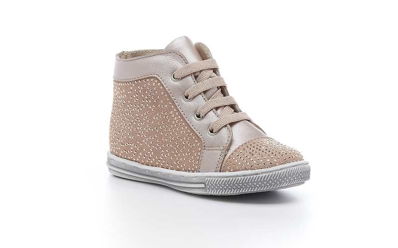 Sneakers hautes cuir croute velours Circa