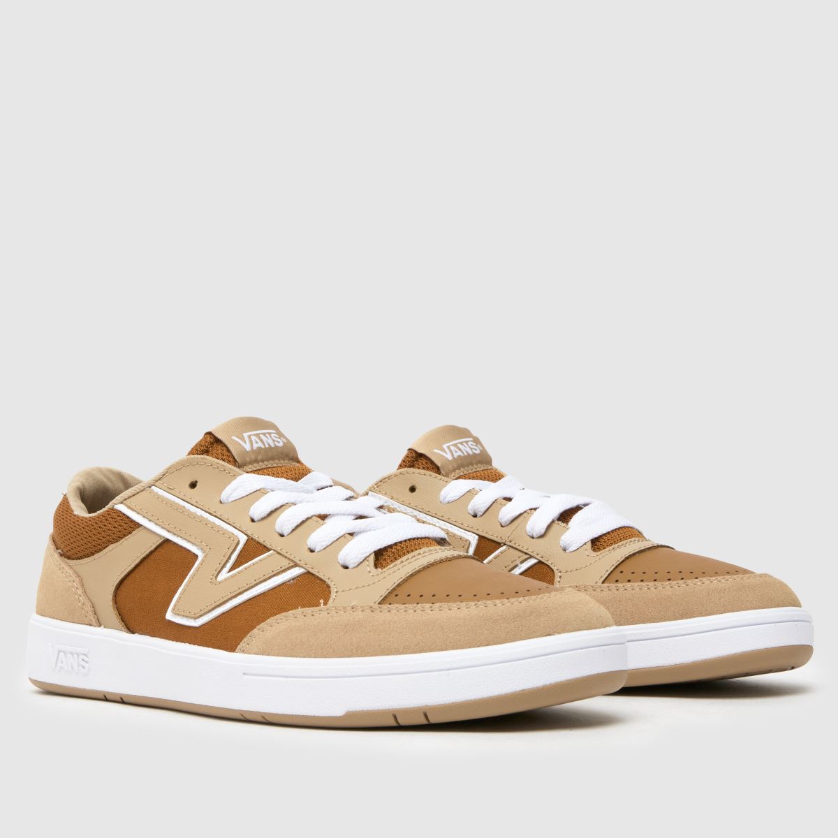 Vans Lowland CC – Beige och bruna sneakers