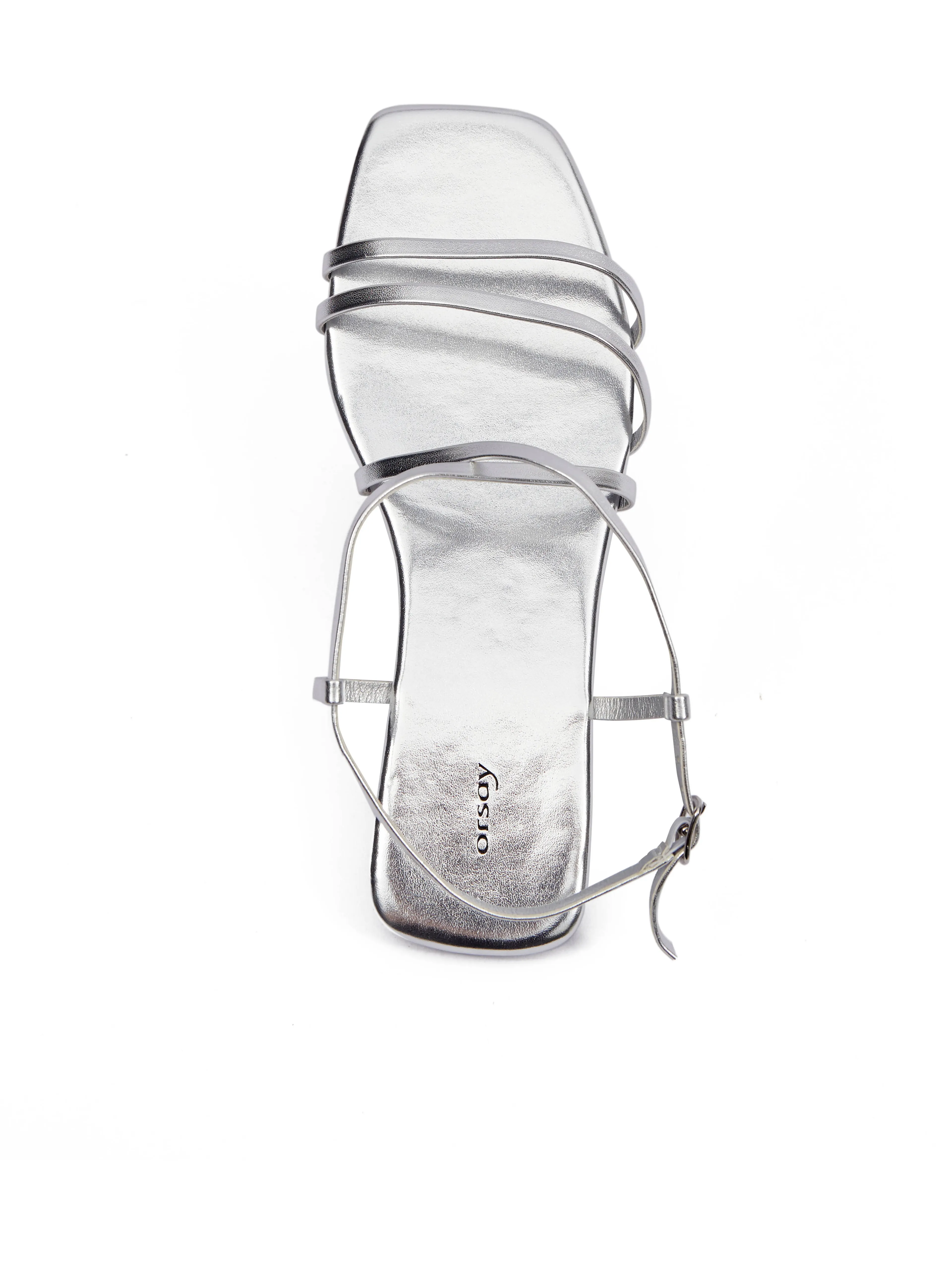 Silberne Damen Sandalen ORSAY