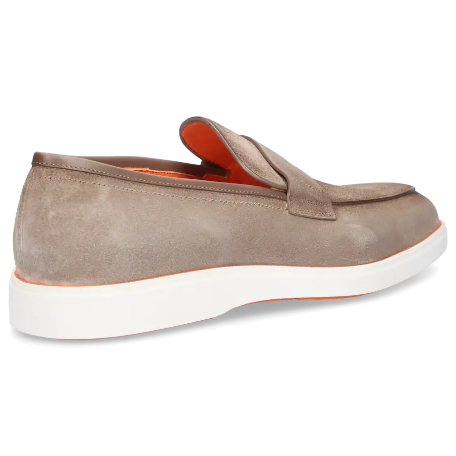 Santoni - Loafer 17101 Veloursleder - beige