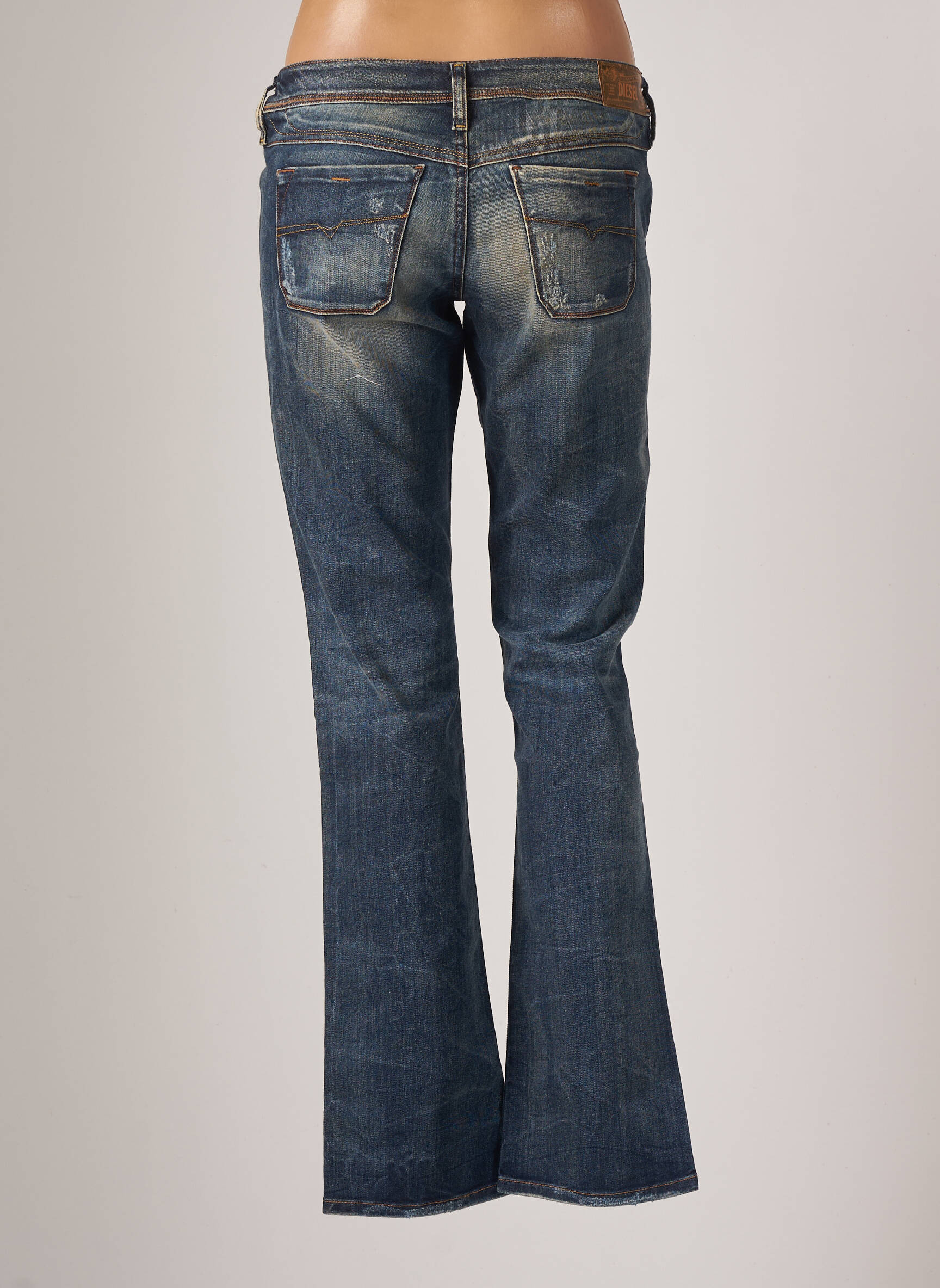 Diesel Jeans Bootcut Femme couleur bleu