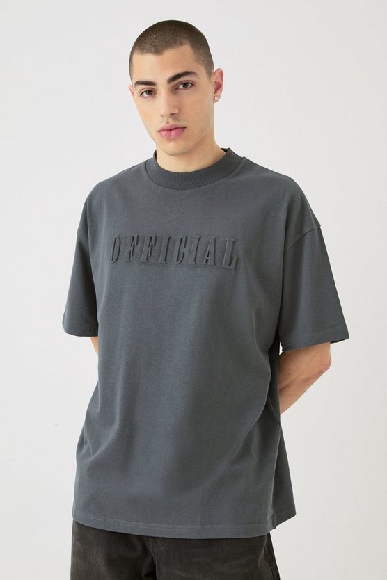 Oversize T-Shirt mit Official-Print