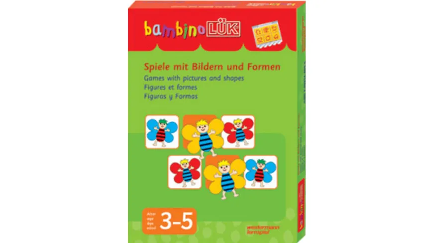 bambinoLÜK-Sets / bambinoLÜK-Set Kasten + Übungsheft/e / 3/4/5 Jahre: Spiele mit Bildern und Formen