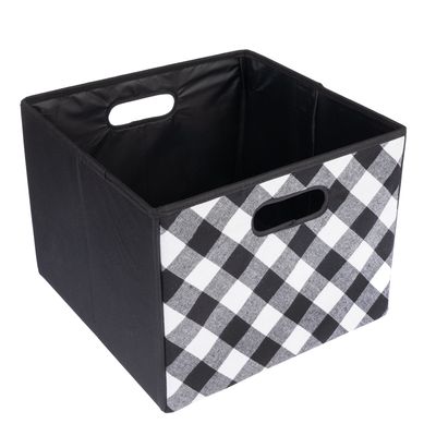 TIAKI karierte Spielzeug-Aufbewahrungsbox