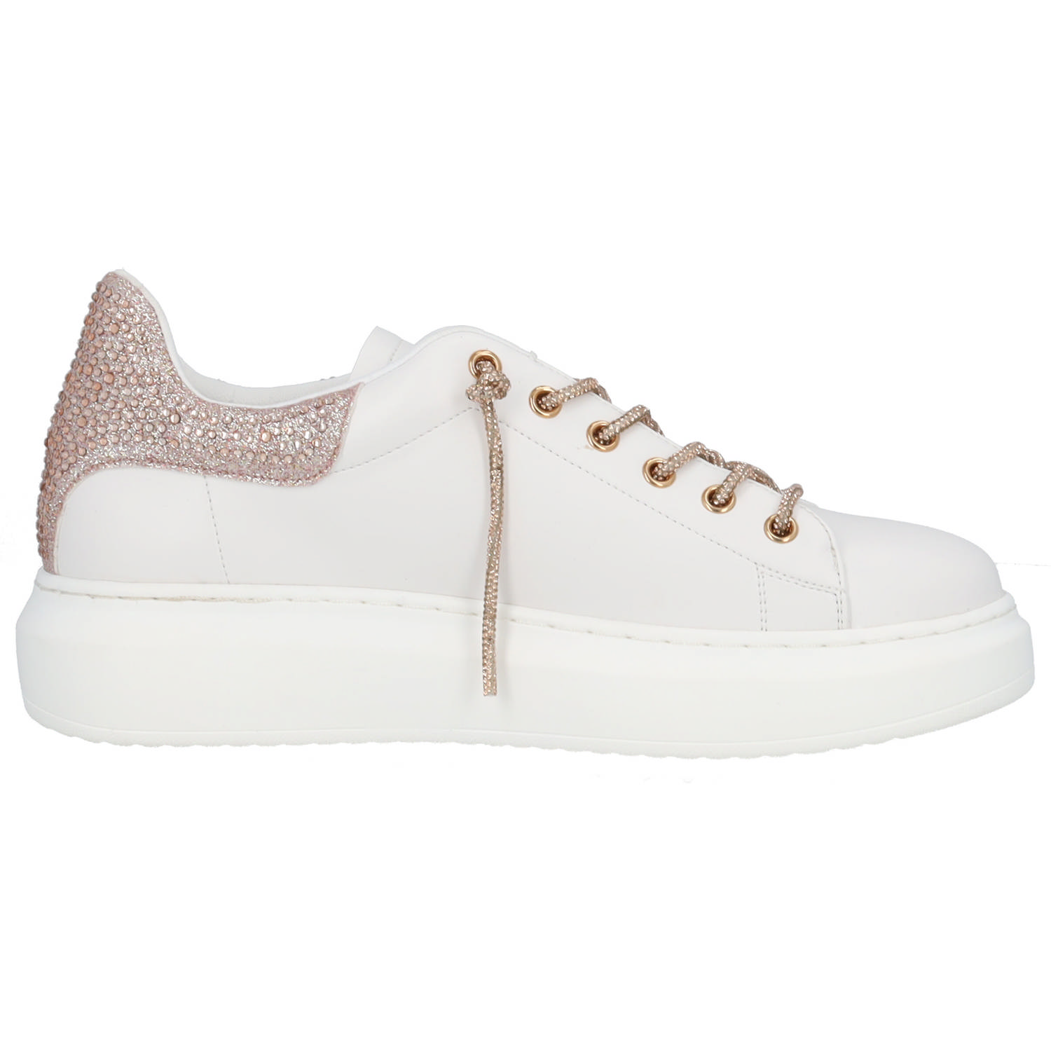 Palado Rugu by Sila Sahin, Sneakers Low, Damen, Weiß/Rosegold