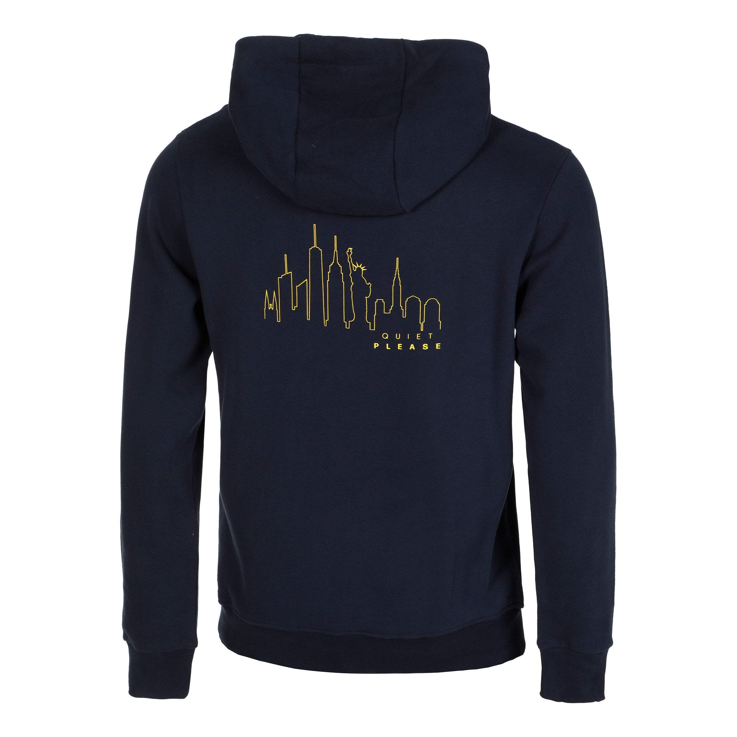 New York Skyline Hoody Herren - Blau, Gelb
