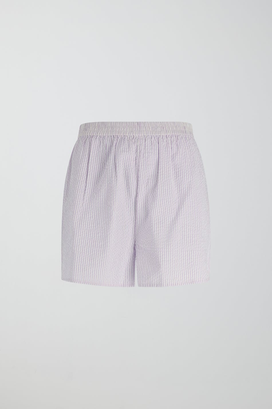 Seersucker pyjamas shorts