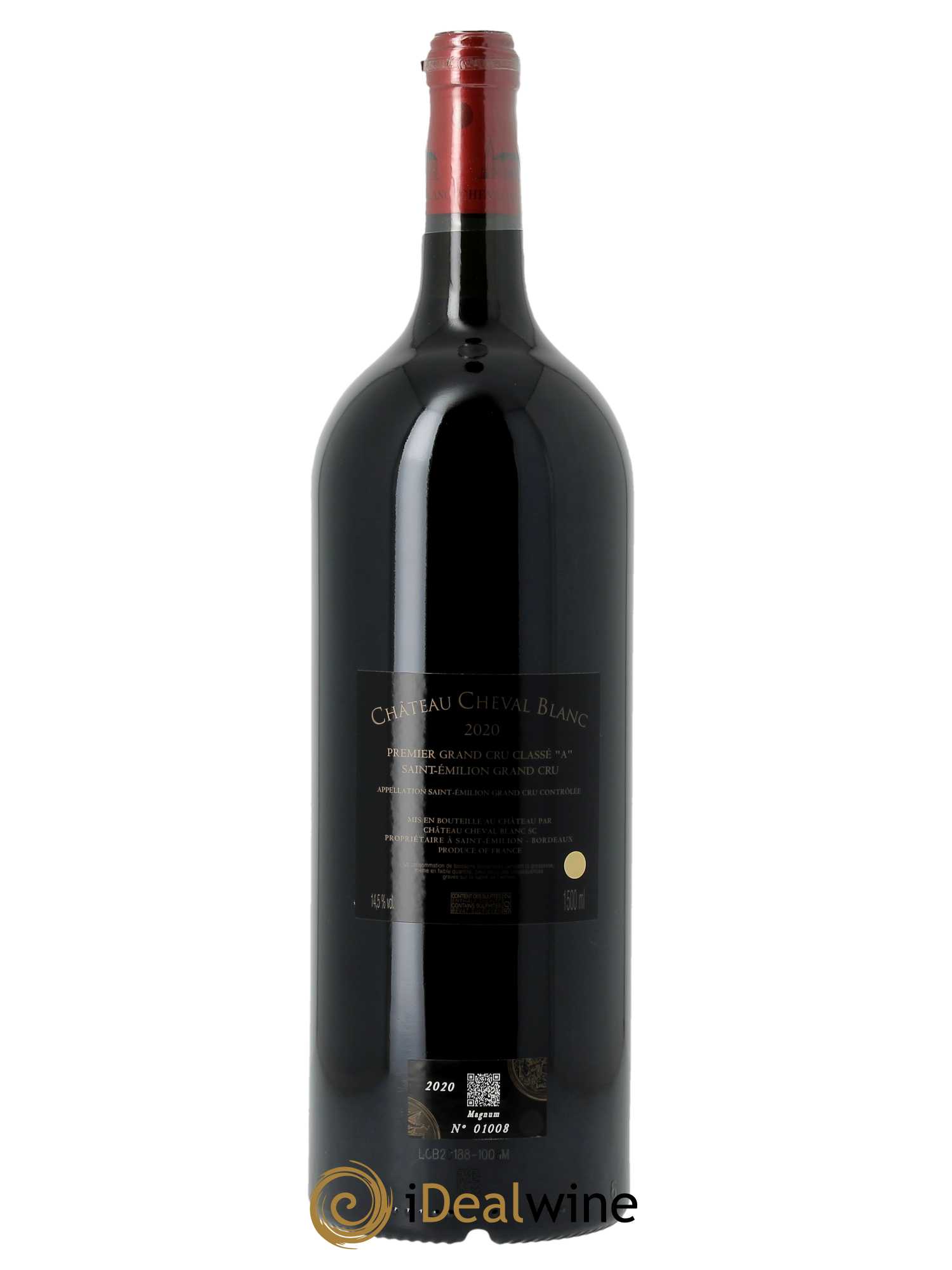 Château Cheval Blanc 1er Grand Cru Classé A (CBO à partir de 3 MG) 2020 - Lot de 1 Magnum