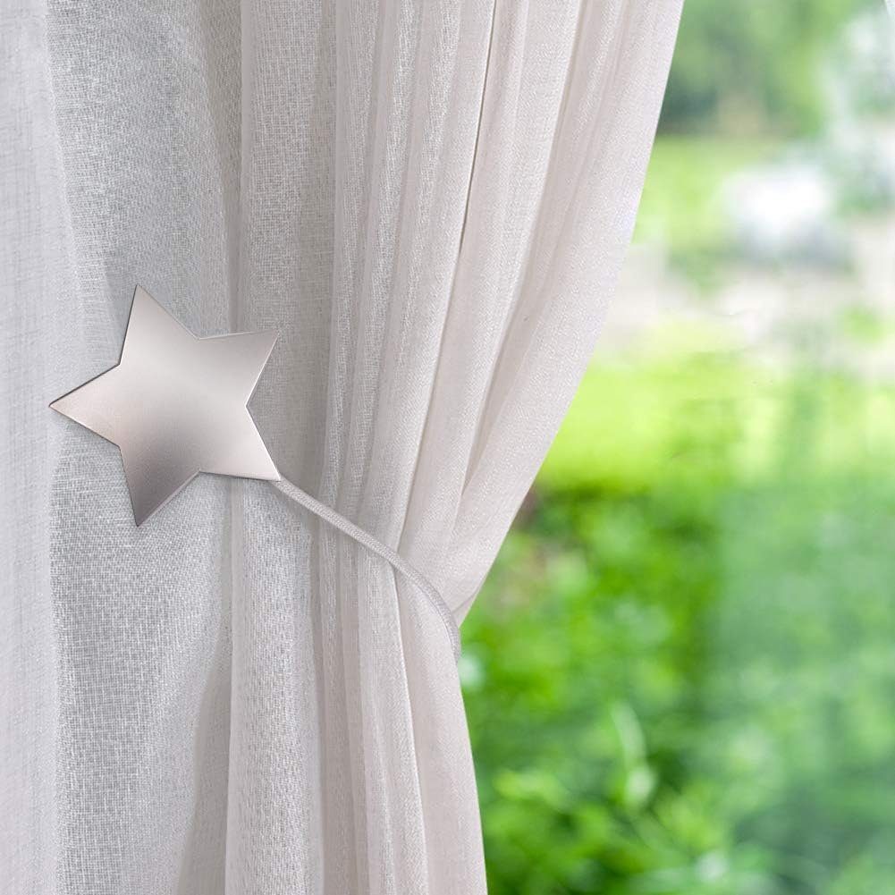 Raffhalter Magnetische Vorhang Raffhalter Binder Gardinenhalter für Haus 2 Stück, FELIXLEO