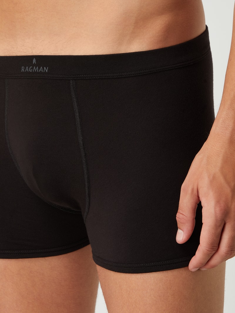 Trunks mit Label-Print in schwarz