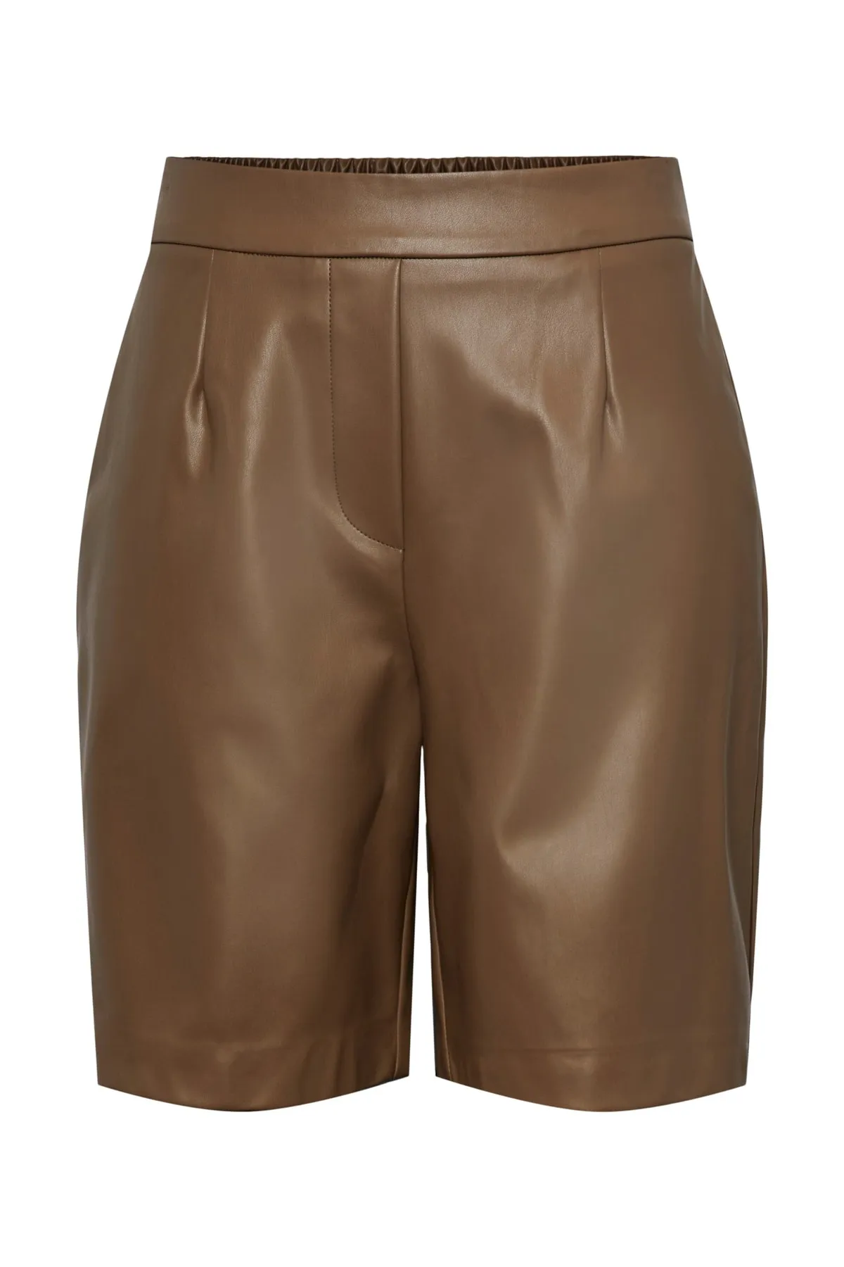 PIECES  Shorts - Braun - Mittlerer Bund