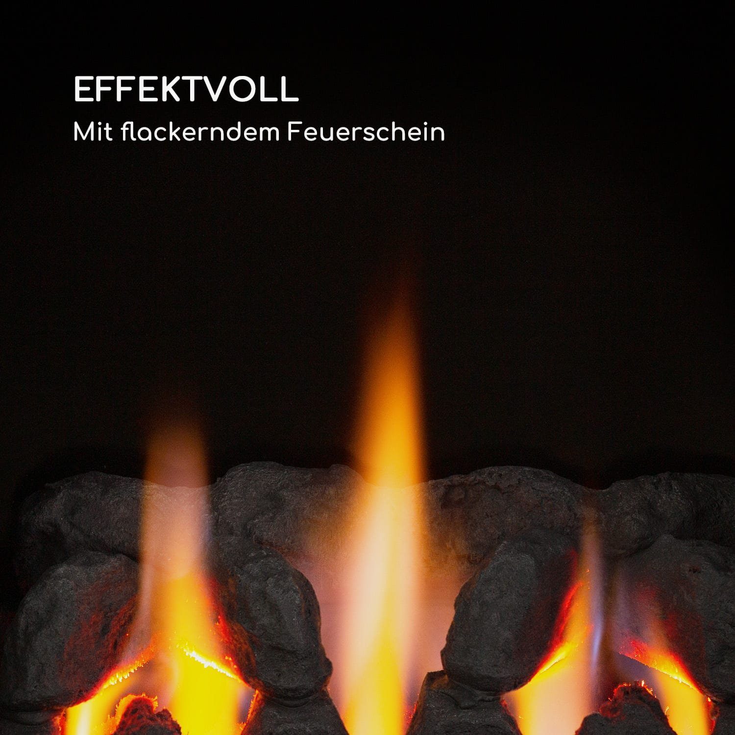 blumfeldt Heizkörper Andora Deluxe, Heizofen für innen Gas Gasbrennofen Elektrisch 3400 W Mobil