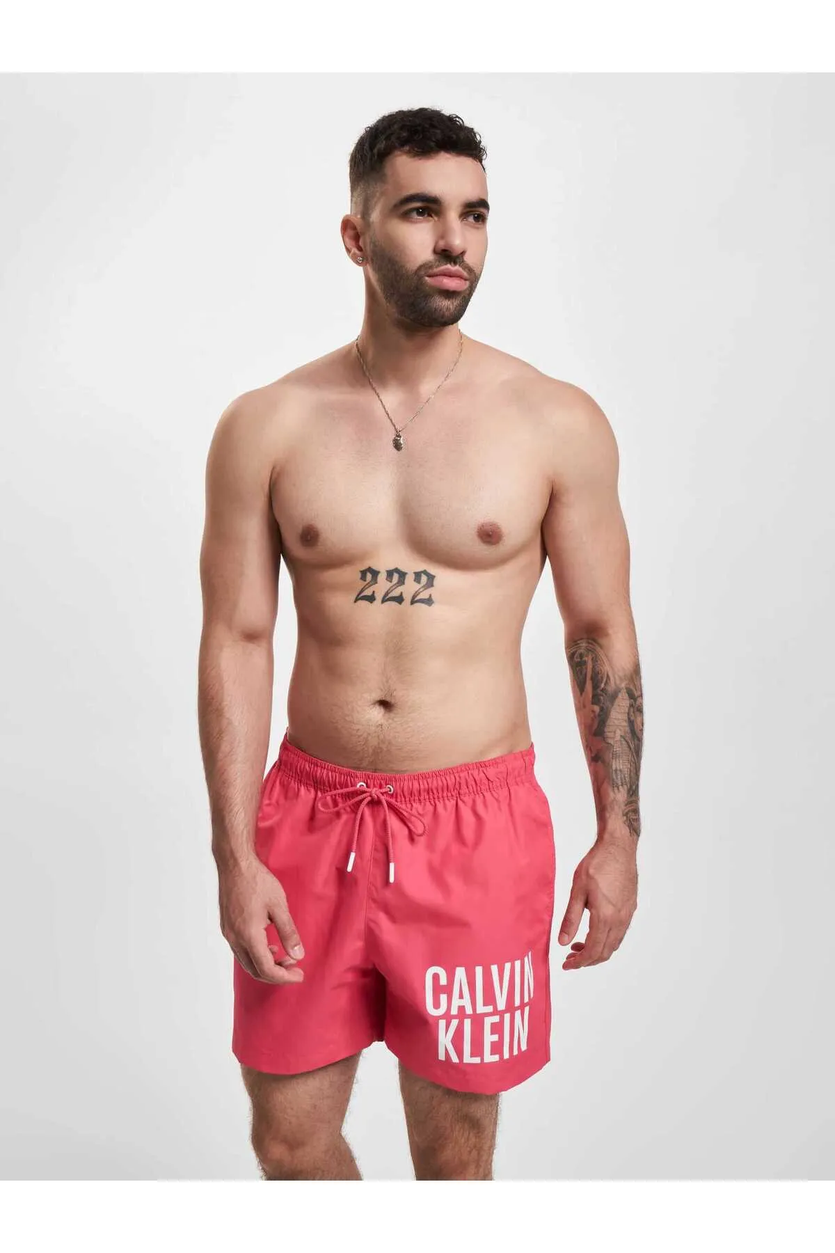 Calvin Klein  Badeshorts - Rosa - Unifarben