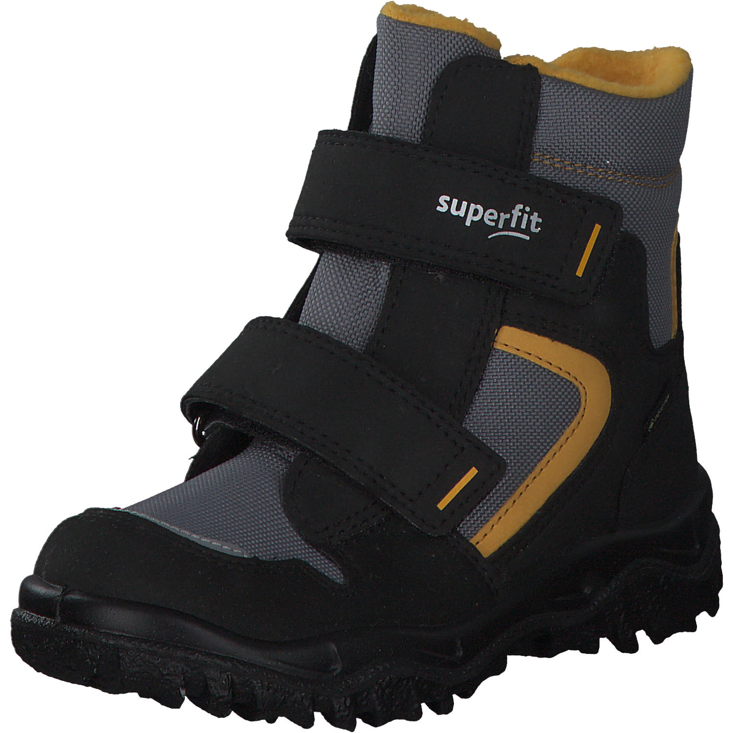 Superfit HUSKY 00047, Winterstiefel, Kinder, schwarz/gelb