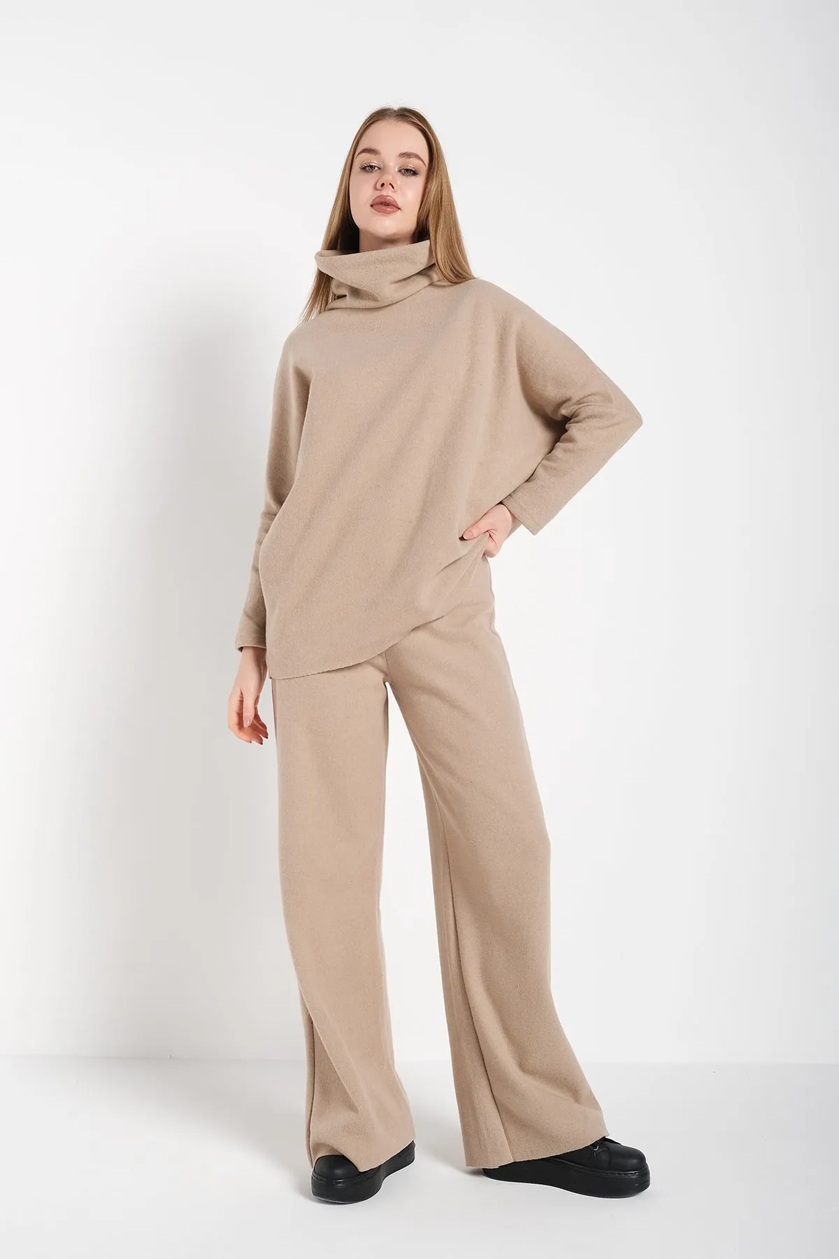 Trendseninle  Zweiteiler - Beige - Oversized