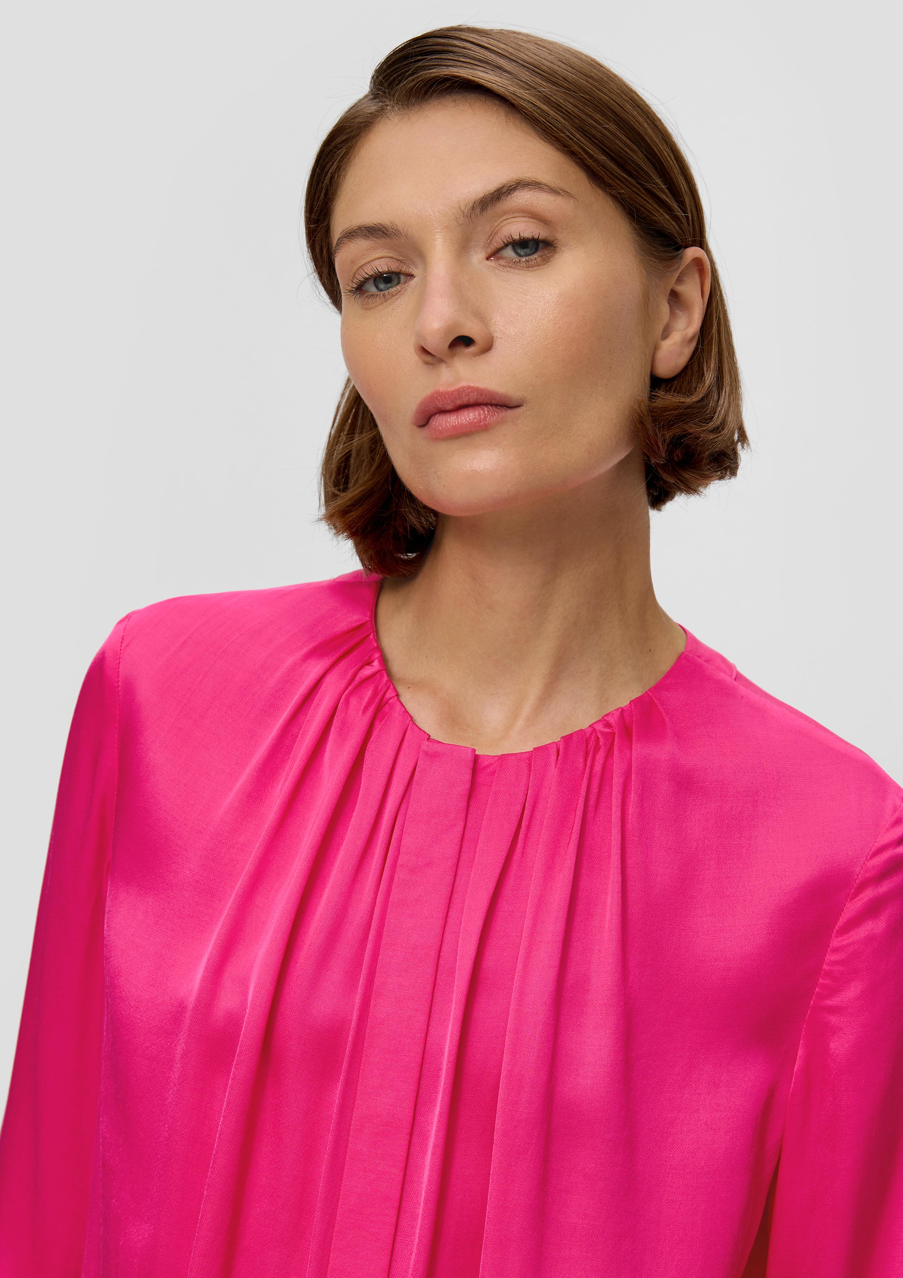 Satinbluse aus reiner Viskose  2139015-4528