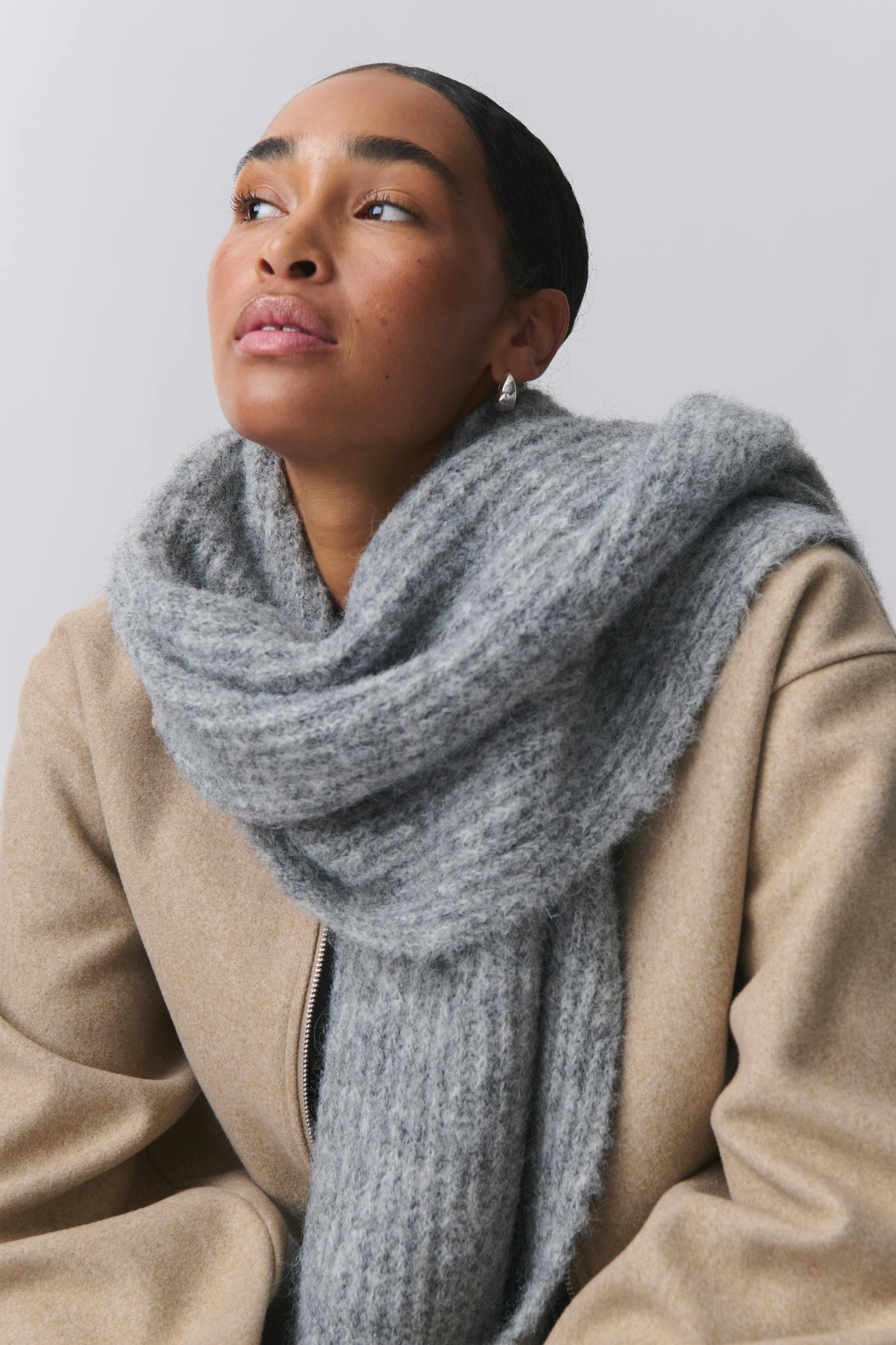 Brushed scarf