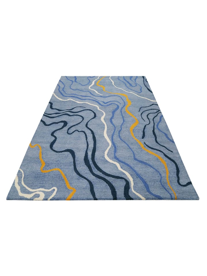 ESPRIT Kurzflorteppich Drive in blau günstig kaufen