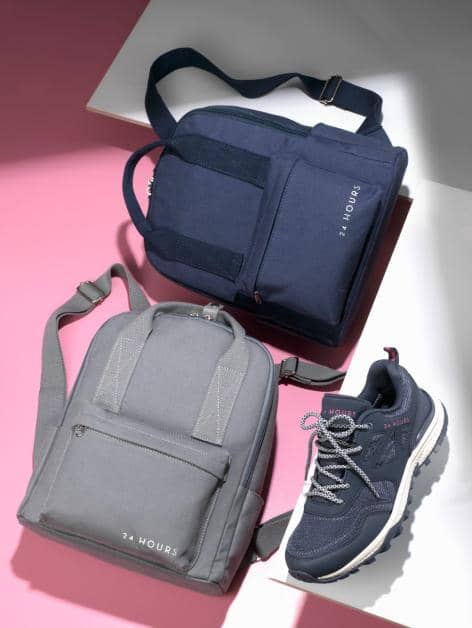 Rucksack mit aufgesetztem Reißverschlussfach
