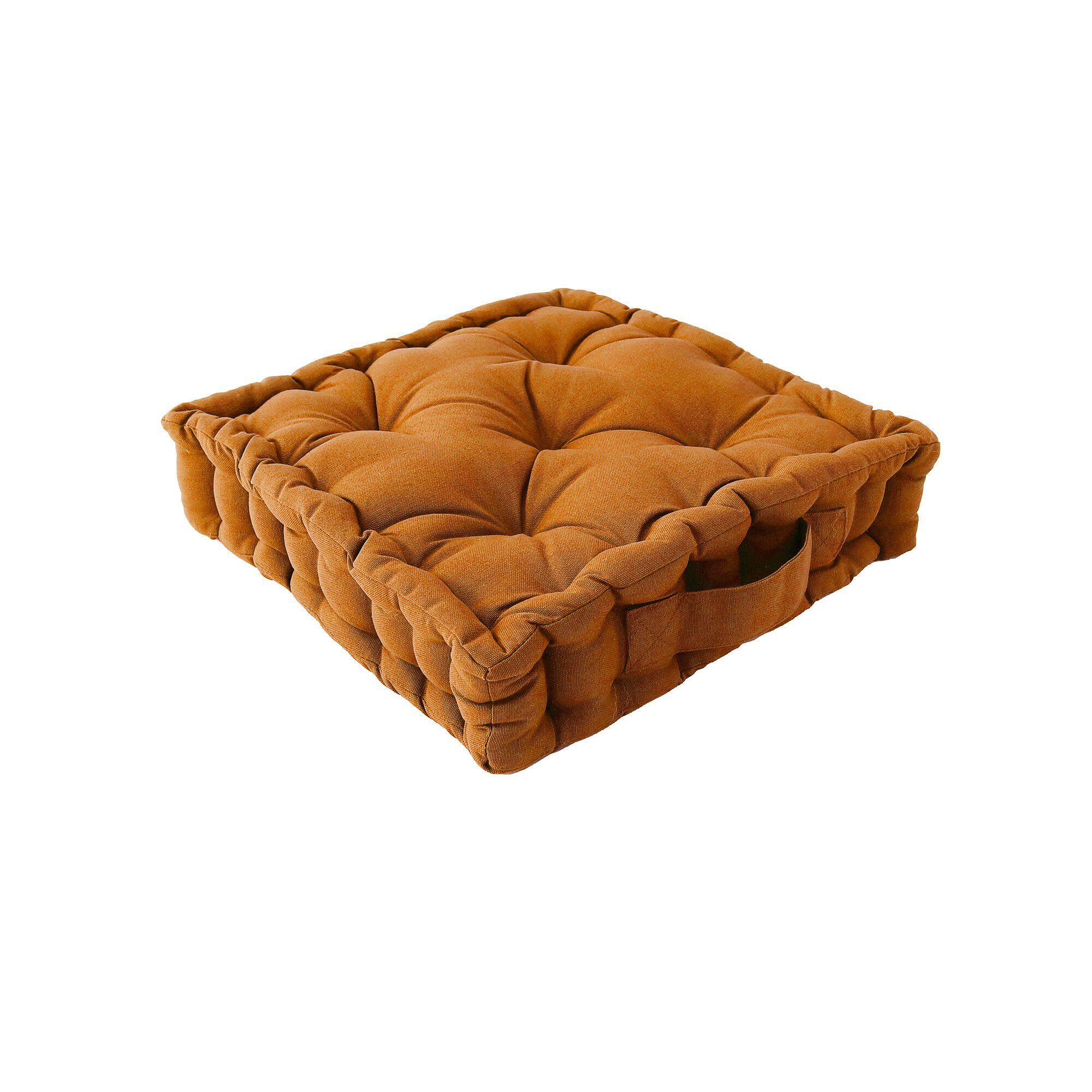 Coussin de sol uni coton