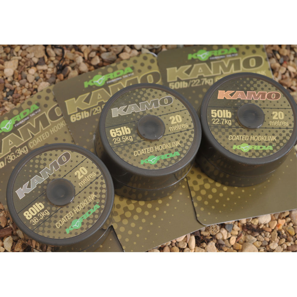 Korda Kamo beschichtetes Vorfach Karpfengeflecht (20 m)