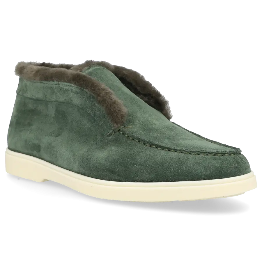 Santoni - Stiefeletten DESERT BOOT Veloursleder - grün