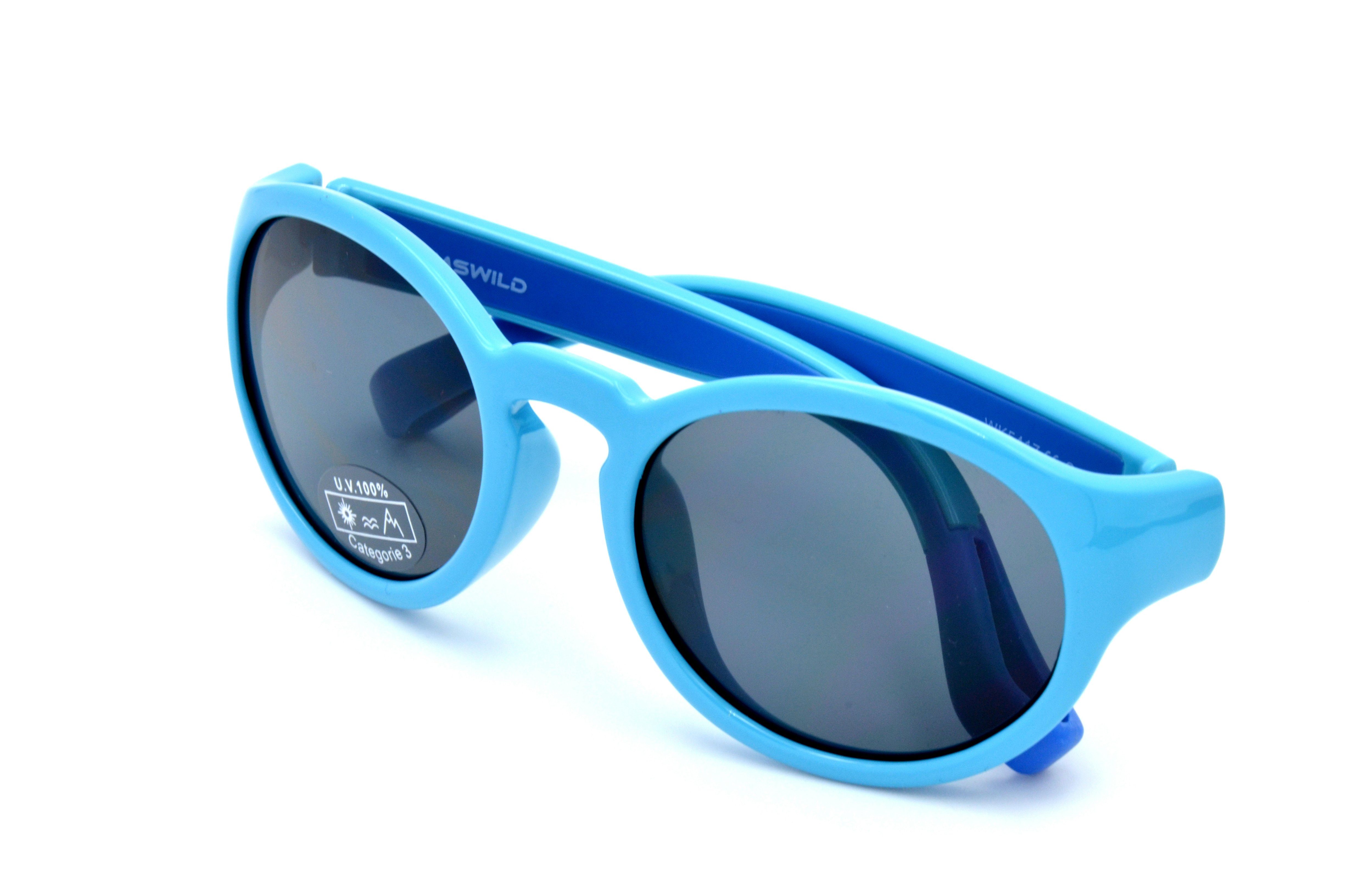 Gamswild Sonnenbrille WK5417 GAMSKIDS Kinderbrille 5-10 Jahre Kleinkindbrille Mädchen Jungen kids Unisex, blau, grün, lila