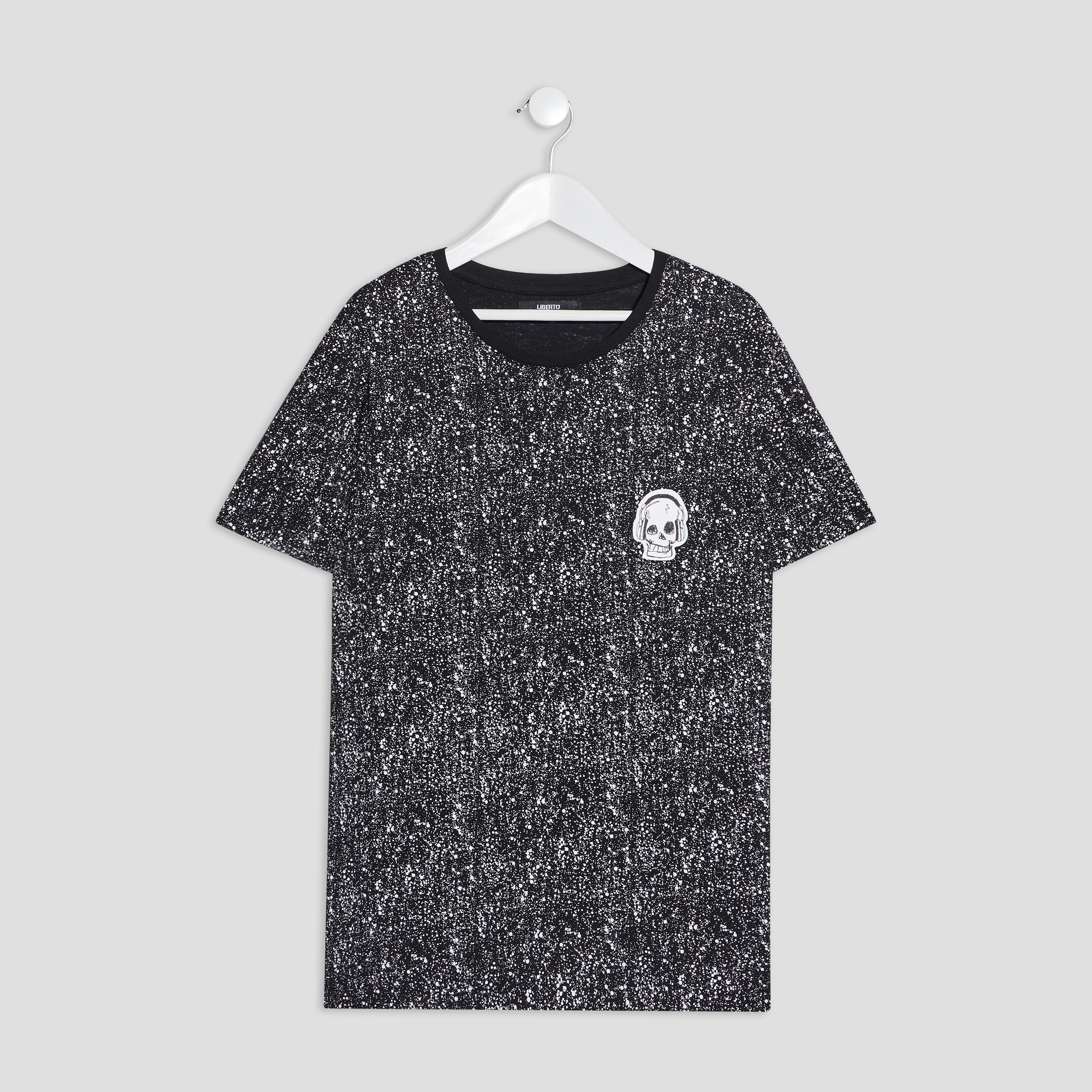 T-shirt manches courtes noir homme | La Halle